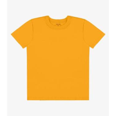 Imagem de Camiseta Infantil Menino Básica Rovi Kids Amarelo, 1, Amarelo