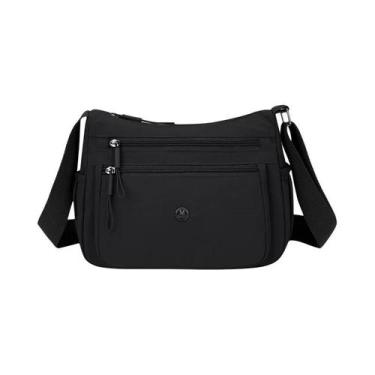 Imagem de Bolsa Transversal Feminina Leve Impermeável De Nylon Com Múltiplos Bol