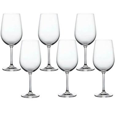 Imagem de Jogo de Taças de Vinho de Cristal com Titânio Mendoza 480mL 6 peças - 
