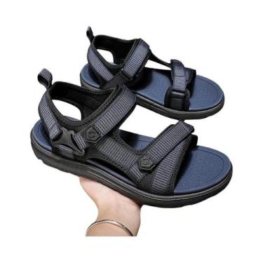 Imagem de Sandálias Leves Masculinas De Verão 2025 Moda Lazer Praia Férias Confo