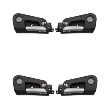Imagem de Compatível com MG Roewe W5 2011-2014/Ssangyong Kyron Actyon/Sports 2005-2007 Frente do carro traseira esquerda lado direito interior maçaneta da porta(1 Set 4pcs)