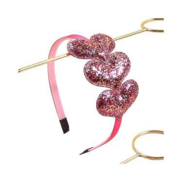 Imagem de Tiaras De Coração Com Lantejoulas Para Mulheres E Crianças, Acessórios