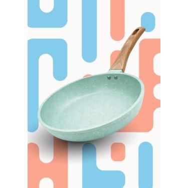 Imagem de Panela Frigideira Indução Gás Antiaderente De Cerâmica 20cm - Lehavi