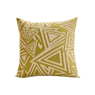 Imagem de Capa de travesseiro Jacquard geométrico moderno 45x45cm poliéster - yi