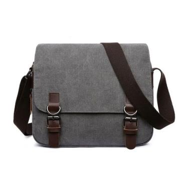 Imagem de Bolsa Messenger, bolsa tiracolo de lona para homens - yiweisai