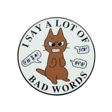 Imagem de Alfinetes de broche Funny Cat Angry Cartoon Theme Alloy 3x3 cm - Yiwei