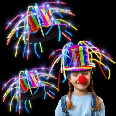 Imagem de Crazy Hat Tarpop LED Funny Clown Mardi Gras Jester Party