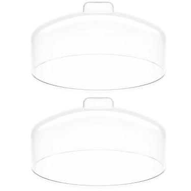 Imagem de Kit 2 Cúpulas para Prato de Bolo Natural Tampa Plástico 31cm Haus Concept