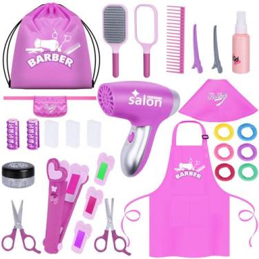 Imagem de Conjunto de brinquedos de salão de beleza Gifts2U Hair Salon para meni