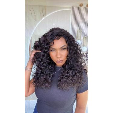 Imagem de Peruca de Cabelo Humano Cacheado Ana Clara 1B - Cia dos Cabelos - no-b