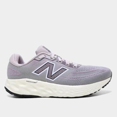 Imagem de Tênis New Balance Fresh Foam X Evoz V4 Feminino, Cinza, Lilás, 37