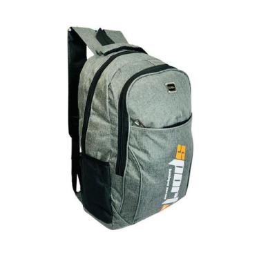 Imagem de Mochila Escolar Básica Sport Costas Masculina e Feminina - L899, Cinza