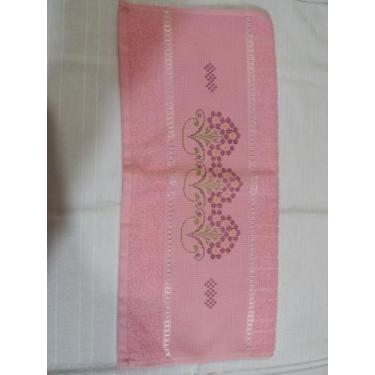 Imagem de toalha para bordar - Döhler, Rosa