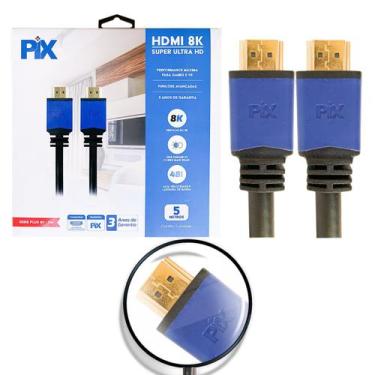 Imagem de Cabo Hdmi 2.1 Dinâmico Hdr 4k 144hz / 8k 120hz 5 Metros - Pix
