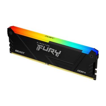 Imagem de Memória RAM para PC Fury Beast DDR4 RGB 8GB 3200MHz Kingston KF432C16B
