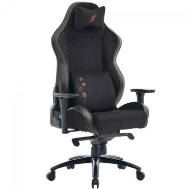 Imagem de Cadeira Gamer SuperFrame Irish, Reclinável, 3D, Preta e Marrom, SF-CH-