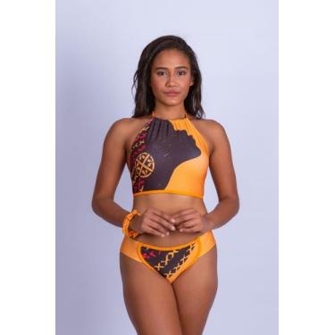 Imagem de Biquini Style Conjunto - Stella Bernardi, Laranja estampa, G