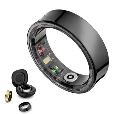 Imagem de Anel Inteligente Weyrinice 11 Preto  Controle por Gestos e Estojo de C
