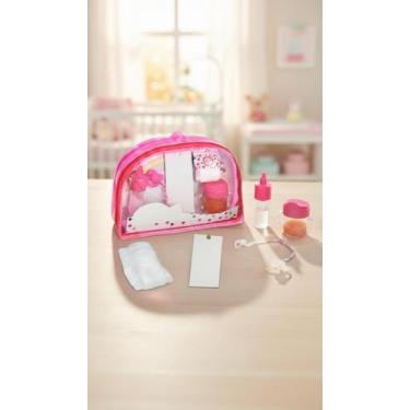 Imagem de Kit Acessórios Boneca Bolsa Rosa e Itens de Cuidado - Congratulations 