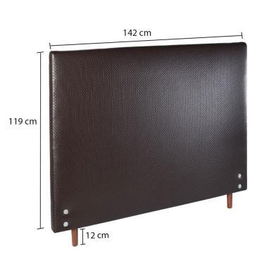 Imagem de Cabeceira Estofada Para Cama Box Casal 142cm Trama