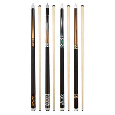 Imagem de Conjunto de 4 tacos de sinuca novos 147 cm para bar de bilhar (SETB11~B14)