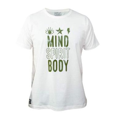 Imagem de Camiseta Mind Spirit Body Estampada 100% Algodão Menegotti - Mants Clo