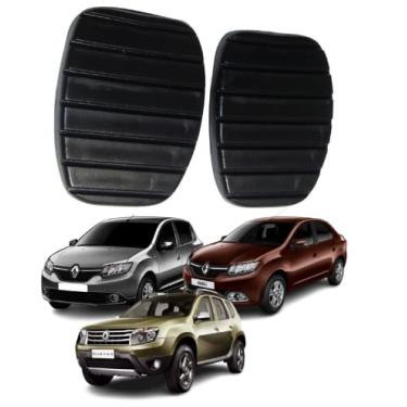 Imagem de Kit Capa Pedal Embreagem E Freio Duster Logan Sandero 14/