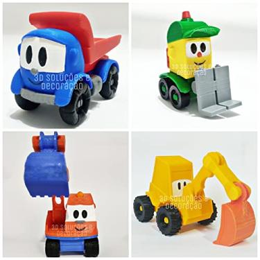 Léo o Caminhão Articulado Impressão 3d Brinquedo