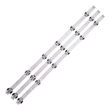 Imagem de Pci Eletro Kit Barra Led 32LB Compatível com toda linha LG 32lb/32lf/32ly/32lx Nova Alumínio