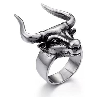 Imagem de Anel em Aço Inox Boi Touro Rodeio Bull