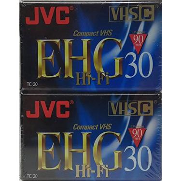 Imagem de JVC Fitas de filmadora VHS-C de 30 minutos (pacote com 2) (TC30EHGBH2)