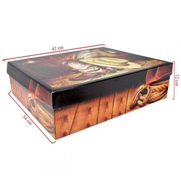 Imagem de Pacote Com 20 Caixa De Papelão Grande para Calçados Embalagens 42cm x 34cm x 12