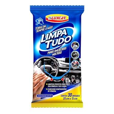 Imagem de Luxcar Limpa Tudo Panos Umedecidos com 30 Unidades – Limpeza Multiúso