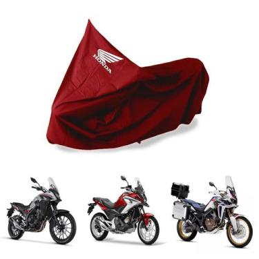 Imagem de Capa Protetora Impermeável Para Moto Honda - SPTS,  GG, Vermelho