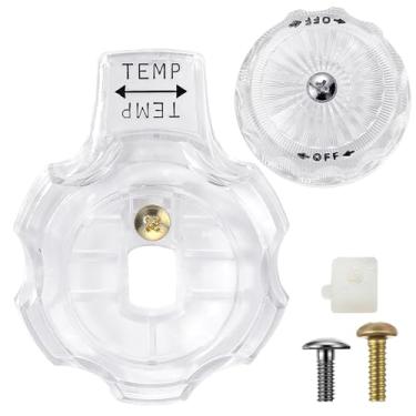 Imagem de Maçaneta de chuveiro de substituição compatível com Mixet MXT11 Alça de torneira de chuveiro de acílico, adequado para Danco 88969 Kit de acabamento de controle de temperatura de substituição de alça