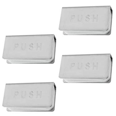 Imagem de Xhziy Grampo de porta de vidro em forma de U para armário clipe de trava não magnético tira retentora de vidro para porta de vidro clipes de vidro para travas de armário para portas de vidro espessas