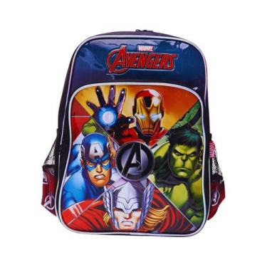 Imagem de Mochila Infantil De Costas Avengers IS39761AG -  Luxcel, Preto
