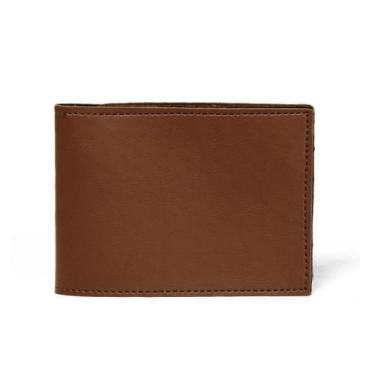 Imagem de Carteira Masculina Slim Pequena Em Couro Porta Cartão Cnh - CWR, Marro