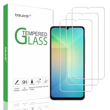Imagem de beukei (Pacote com 3) Projetado para Samsung Galaxy A26 5G / Galaxy A26 protetor de tela de vidro temperado, dureza 9H