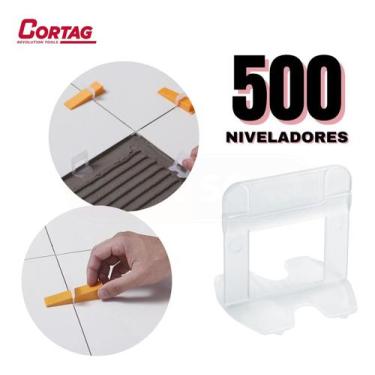 Imagem de Espaçador Nivelador Smart P/ Porcelanato 1,5mm Piso 500 Pçs Cortag