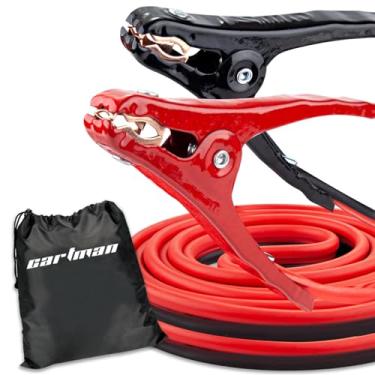 Imagem de CARTMAN Cabos jumper de calibre 10 de 3,8 m para cabos de reforço resistentes de carro com bolsa de transporte