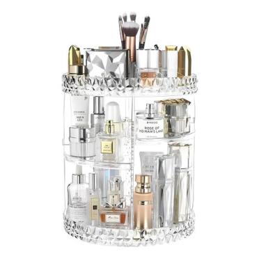 Imagem de Organizador De Cosméticos Maquiagem Acrílico giratorio 360º - ZEM