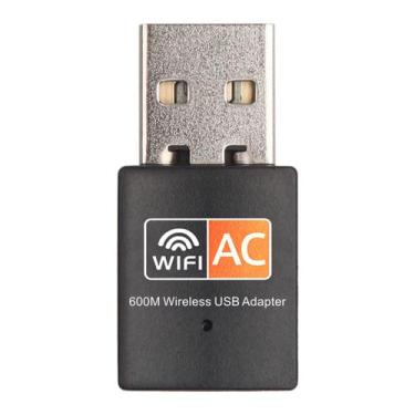 Imagem de Adaptador WiFi USB 600Mbps - Dongle Sem Fio de Banda Dupla