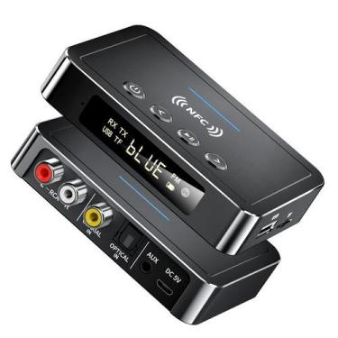 Imagem de Transmissor e Receptor Bluetooth 5.0 FM com Viva-Voz