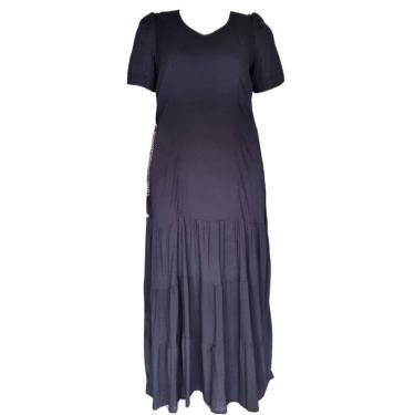 Imagem de Vestido Raio de Luz Babados Manguinha Viscose