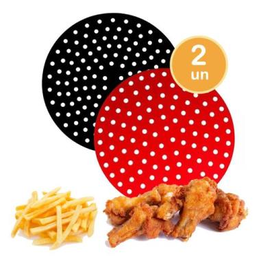 Imagem de 2un Tapete silicone airfryer forro fritadeira não gruda red - Unyhome