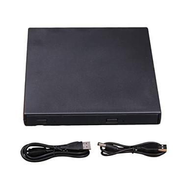 Imagem de Leitor de DVD Tamanho Portátil Plug Play Unidade Externa USB 2.0 Gravador de CD + RW Leitor de DVD ROM, Gravador de CD Adequado para Mini DV Player