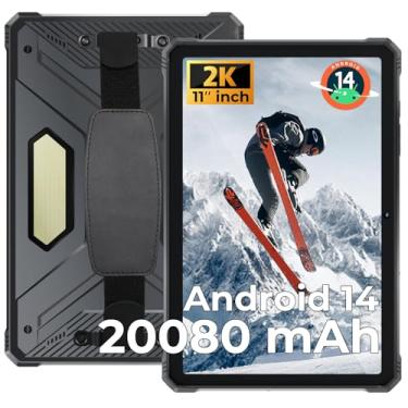 Imagem de HOTWAV R9 Pro 2025 Tablet robusto Android 14-2K 11 polegadas 20080mAh tablet impermeável, 20 GB + 256 GB/2 TB SD para ambientes externos, 64 MP + 16 MP câmera IP68 e IP69K / Dual SIM 4G/WiFi 5/Face ID