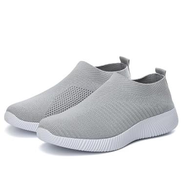 Imagem de Tênis Feminino Esportivo Treino Confortável Corrida Academia Caminhada (cinza, Adulto, Numérico, apartir do 34,35,36,37,38,39.Apos a compra envie uma mensagem com o seu número.