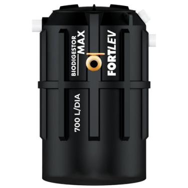 Imagem de Fossa Séptica Biodigestor 700L/Dia Preta Fortlev